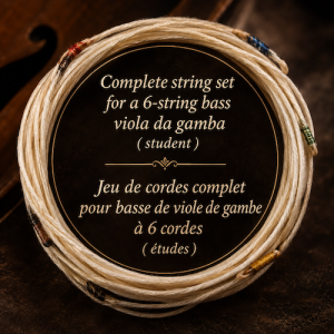Jeu de cordes complet pour basse 6 cordes ( étude - Pirastro )