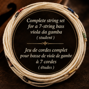 Jeu de cordes complet pour basse 7 cordes ( étude - Pirastro )